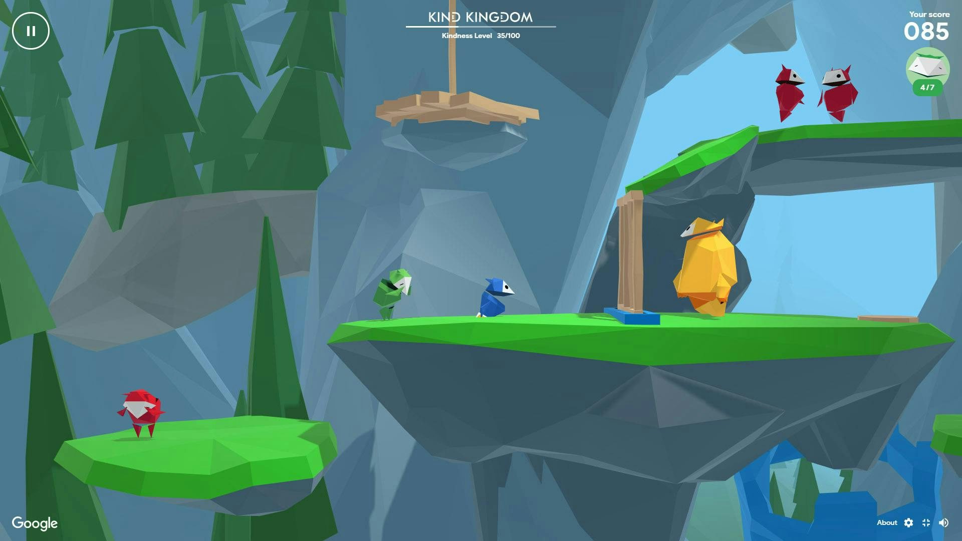 Google Interland Kind Kingdom game