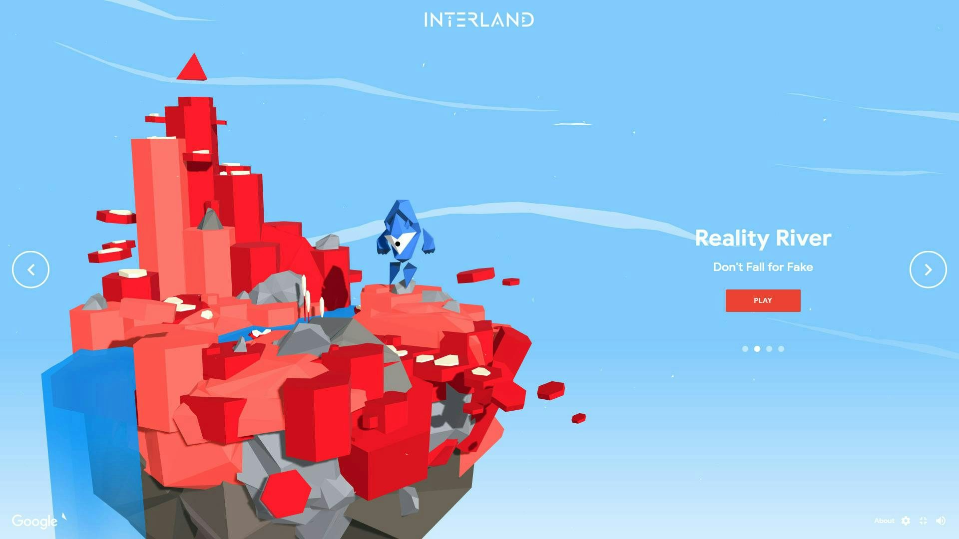Google Interland Reality River game overview